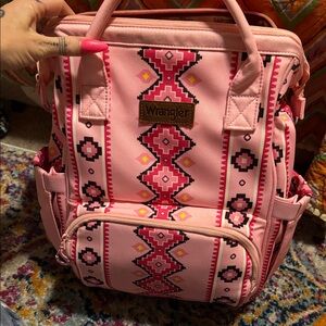 Wrangler Pink Geometric Women's Backpack